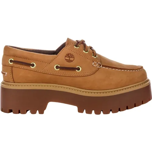 Stone Street Boat Platform Shoe , female, Sizes: 8 UK, 7 UK, 6 1/2 UK, 3 UK, 5 UK, 4 1/2 UK, 4 UK, 6 UK, 5 1/2 UK - Timberland - Modalova