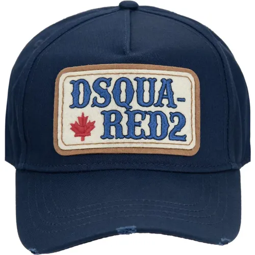 Caps, unisex, , Size: ONE SIZE Embroidered Baseball Cap with Adjustable Closure - Dsquared2 - Modalova