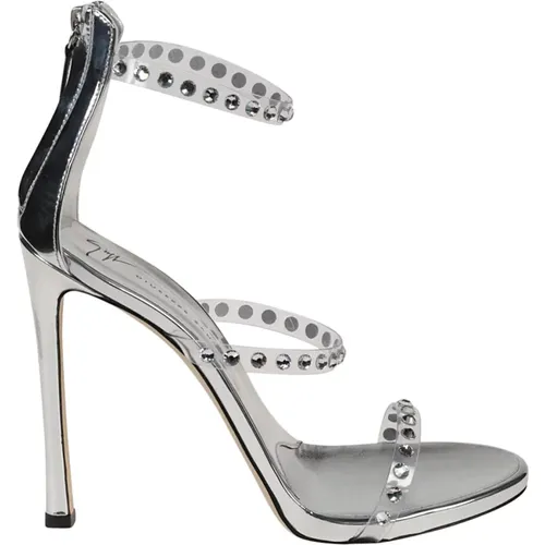 Sandals Silver , female, Sizes: 7 UK, 8 UK, 6 UK - giuseppe zanotti - Modalova