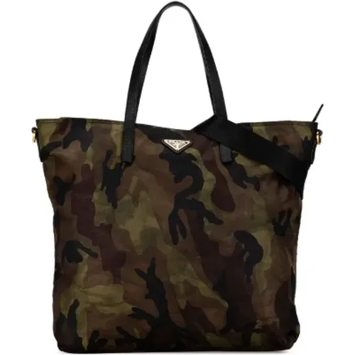 Pre-owned Tote Bags, female, , Size: ONE SIZE Pre-owned Canvas prada-bags - Prada Vintage - Modalova