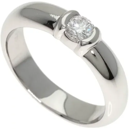 Pre-owned Jewellery, female, , Size: ONE SIZE Pre-owned Platinum rings - Tiffany & Co. Pre-owned - Modalova