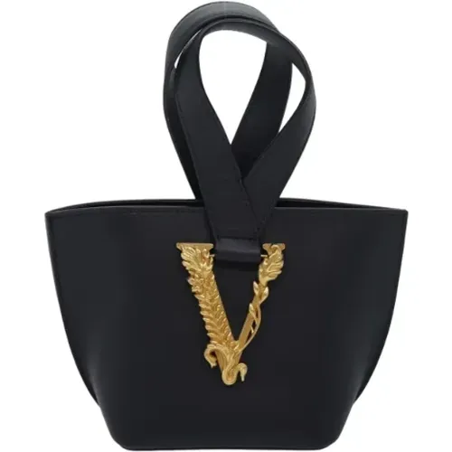 Pre-owned Leather handbags , female, Sizes: ONE SIZE - Versace Pre-owned - Modalova