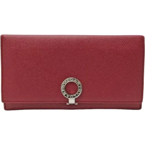 Pre-owned Wallets, female, , Size: ONE SIZE Pre-owned Leather wallets - Bvlgari Vintage - Modalova