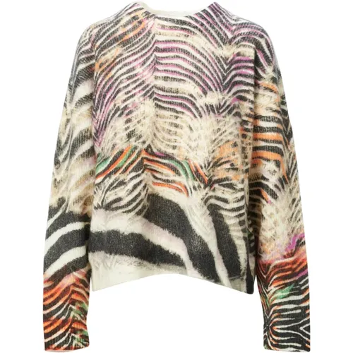 Trendy Zebra Mohair Sweater , female, Sizes: L - Lala Berlin - Modalova