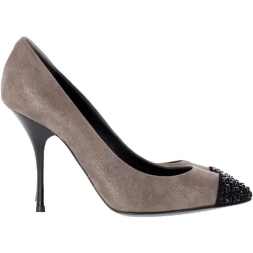 Pre-owned Pumps, female, , Size: 7 1/2 US Pre-owned Suede heels - Giuseppe Zanotti Pre-owned - Modalova