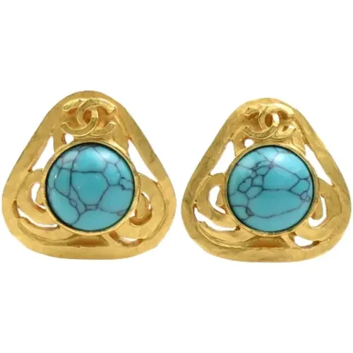 Pre-owned Jewellery, female, , Size: ONE SIZE Pre-owned Metal earrings - Chanel Vintage - Modalova