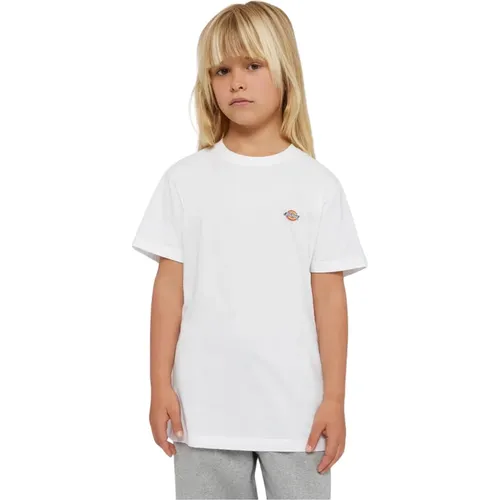 Logo Print Weißes T-Shirt für Kinder - Dickies - Modalova