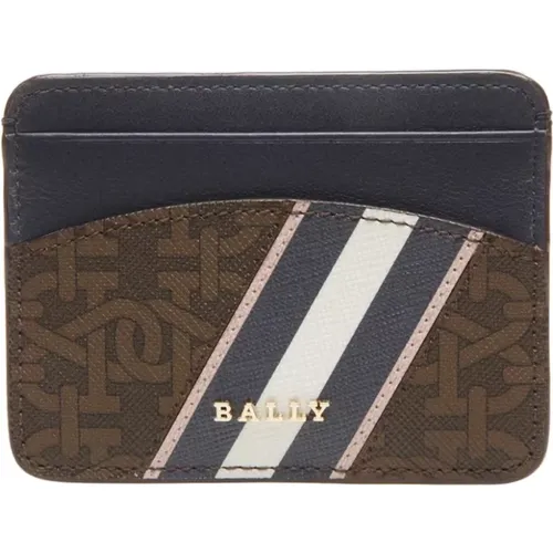 Wallets & Cardholders, female, , Size: ONE SIZE Leather Card Holder with Logo - Bally - Modalova