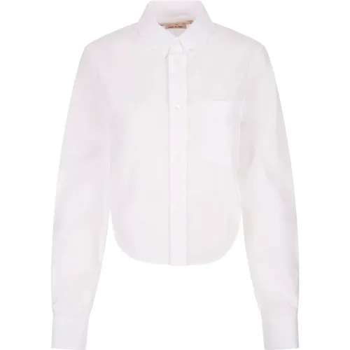 Cotton Poplin Long-Sleeved Shirt , female, Sizes: S, 2XS, M, XS - Marni - Modalova
