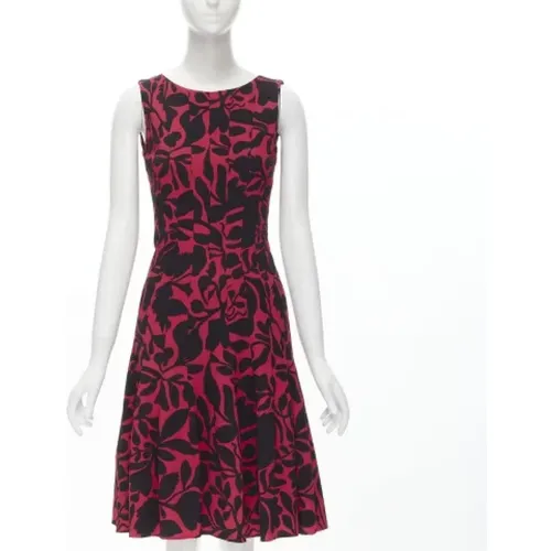 Pre-owned Fabric dresses , female, Sizes: XS - Oscar De La Renta Pre-owned - Modalova