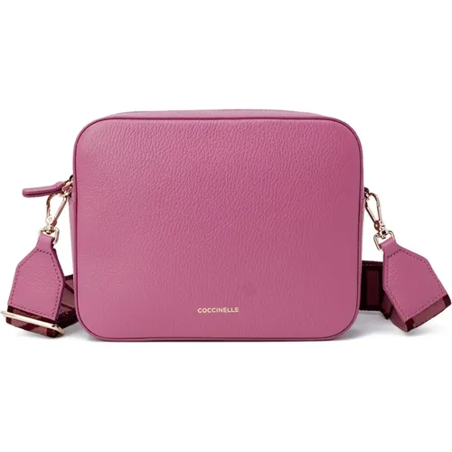 Mini Genarbte Leder Damen Tasche - Coccinelle - Modalova