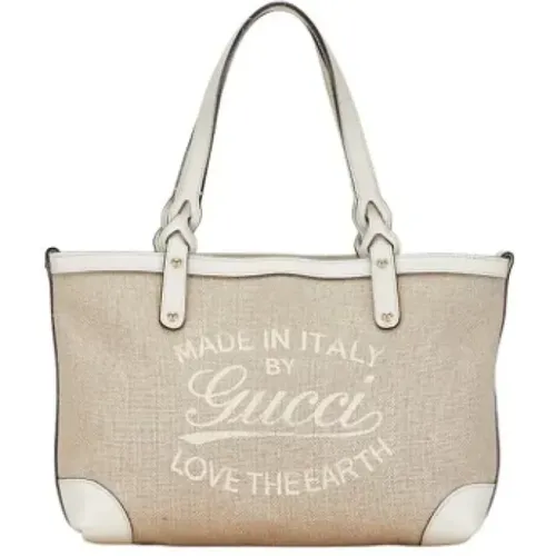 Pre-owned Tote Bags, female, , Size: ONE SIZE Pre-owned Canvas gucci-bags - Gucci Vintage - Modalova