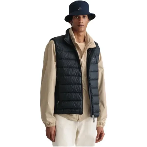 Vests, male, , Size: 2XL Sleeveless Down Jacket - Gant - Modalova