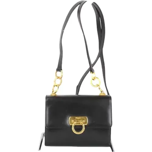 Pre-owned Cross Body Bags, female, , Size: ONE SIZE Pre-owned Leather shoulder-bags - Salvatore Ferragamo Pre-owned - Modalova