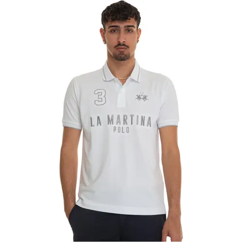 Yeshayahu Polo Shirt in Cotton Piquet , male, Sizes: XL, M, S, 3XL, L - LA MARTINA - Modalova
