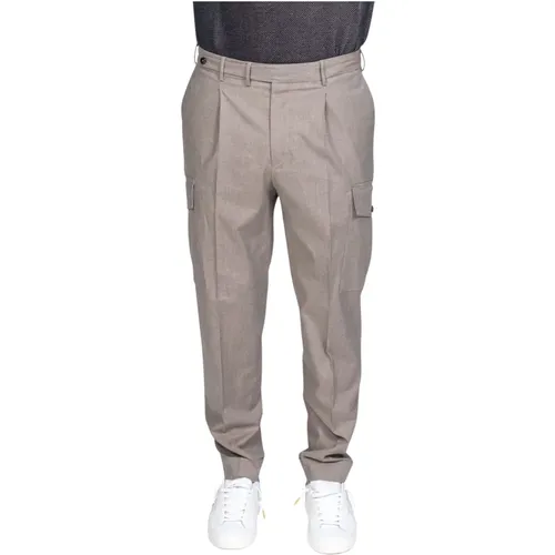 Straight Trousers, male, , Size: XL Cargo Pants with Carrot Style - PT Torino - Modalova