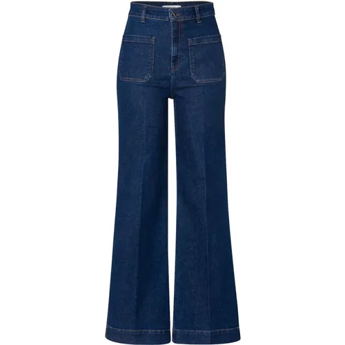 High-Waist Weitbein Jeans , Damen, Größe: 2XL - IVY OAK - Modalova