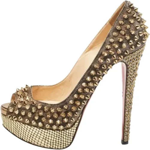 Pre-owned Pumps, female, , Size: 5 1/2 US Pre-owned Fabric heels - Christian Louboutin Pre-owned - Modalova