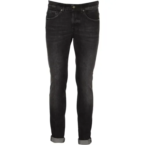 Schwarze George Jeans , Herren, Größe: W35 - Dondup - Modalova