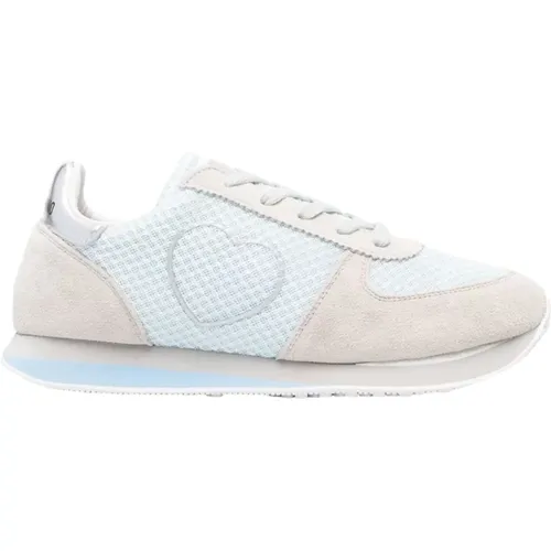 Niedrige Sneakers , Damen, Größe: 36 EU - Love Moschino - Modalova