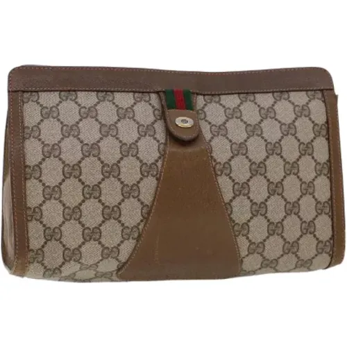 Pre-owned Clutches, female, , Size: ONE SIZE Pre-owned Canvas gucci-bags - Gucci Vintage - Modalova