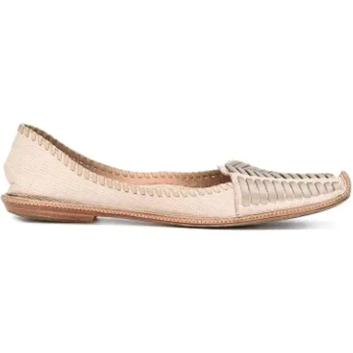 Pre-owned Flats, female, , Size: 9 US Pre-owned Leather flats - Armani Pre-owned - Modalova