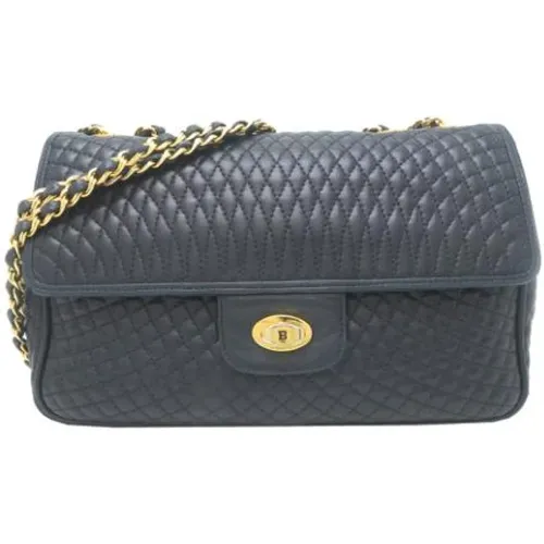 Pre-owned Shoulder Bags, female, , Size: ONE SIZE Pre-owned Leather Shoulder Bag - Bally Pre-owned - Modalova