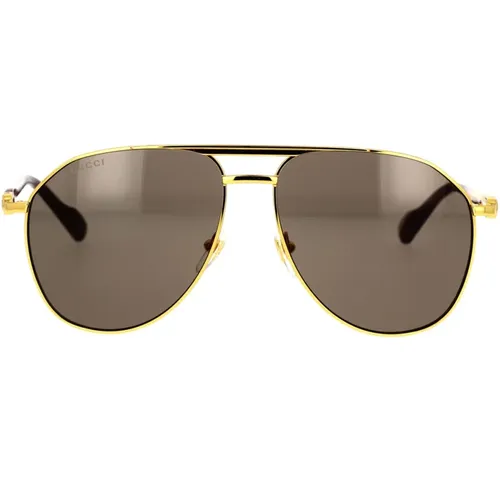 Vintage Pilot Oversize Sunglasses , male, Sizes: 59 MM - Gucci - Modalova