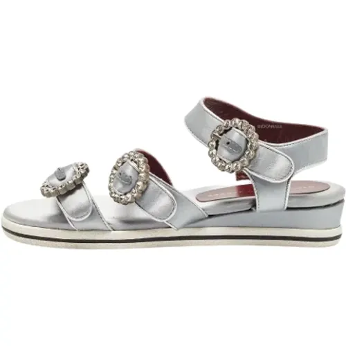 Pre-owned Satin sandals , female, Sizes: 3 1/2 UK - Marc Jacobs Pre-owned - Modalova