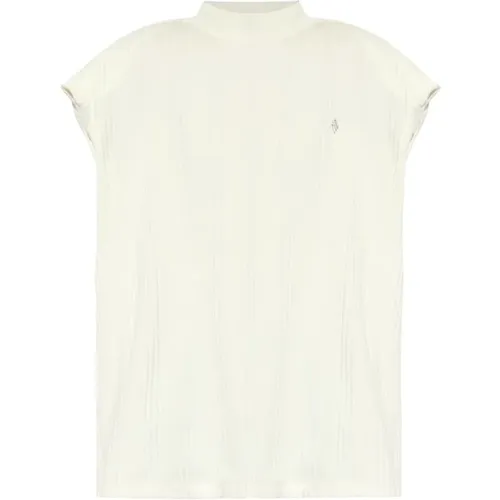 Sleeveless Tops, female, , Size: XS Ribbed Logo Top - The Attico - Modalova