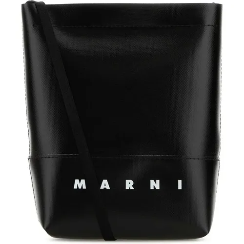 Cross Body Bags, male, , Size: ONE SIZE Canvas Shoulder Bag - Marni - Modalova