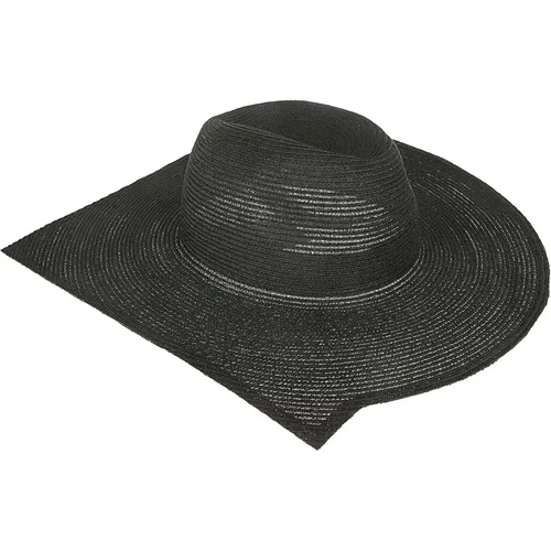 Pointed Side Round Visor Hat , female, Sizes: M - Yohji Yamamoto - Modalova