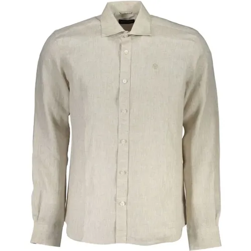 Casual Shirts, male, , Size: L Linen Men Shirt - North Sails - Modalova