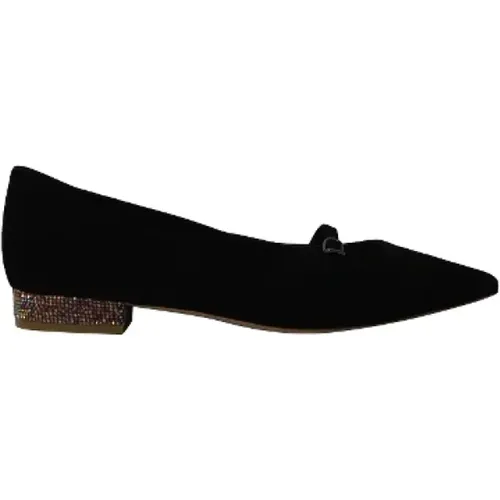 Pre-owned Suede flats , female, Sizes: 7 1/2 UK - Sophia Webster Pre-owned - Modalova