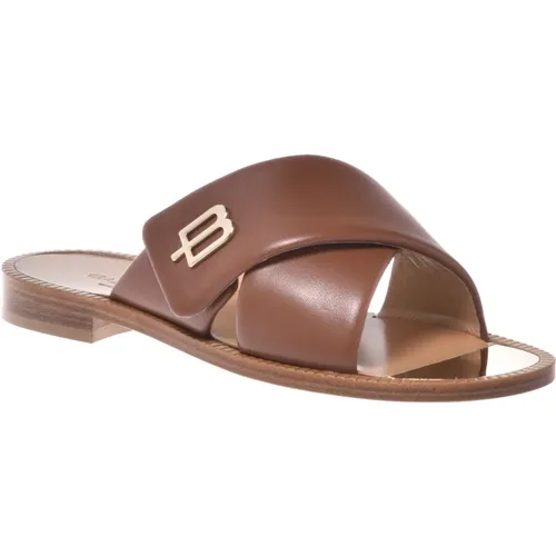 Slipper in nappa leather , Damen, Größe: 38 EU - Baldinini - Modalova