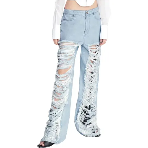 Clic Denim Frayed Jeans , female, Sizes: W28, W30 - Dion Lee - Modalova