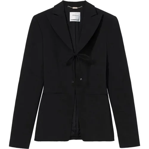 Schwarze Einreiher-Jacke , Damen, Größe: XS - Blumarine - Modalova