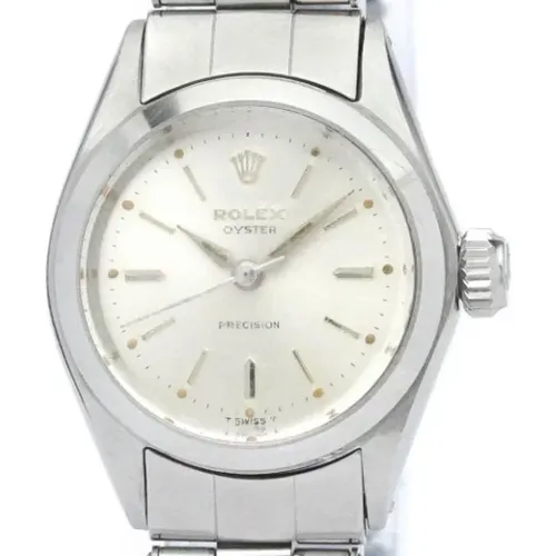 Pre-owned Stainless Steel watches , female, Sizes: ONE SIZE - Rolex Vintage - Modalova