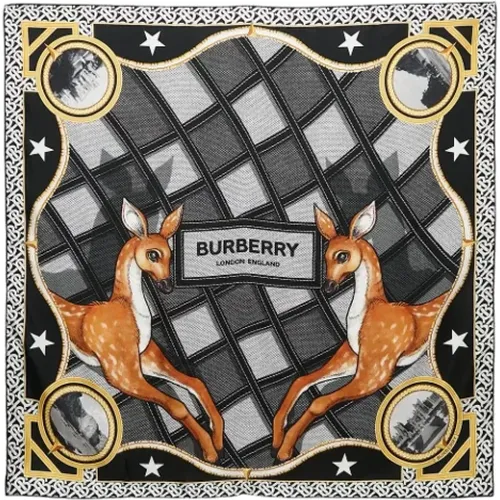 Pre-owned Scarves, female, , Size: ONE SIZE Pre-owned Silk scarves - Burberry Vintage - Modalova