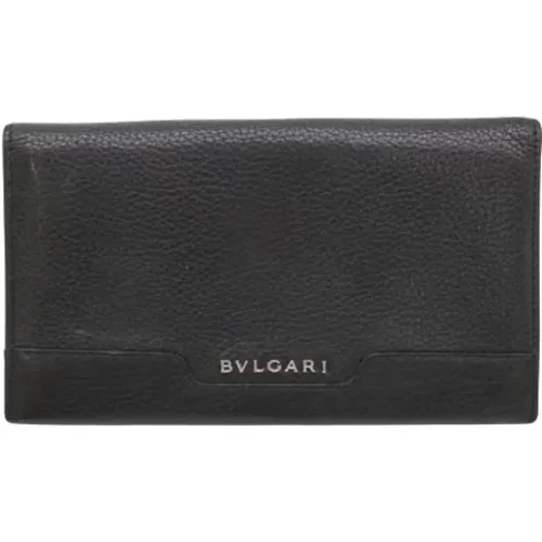 Pre-owned Wallets, female, , Size: ONE SIZE Pre-owned Leather wallets - Bvlgari Vintage - Modalova