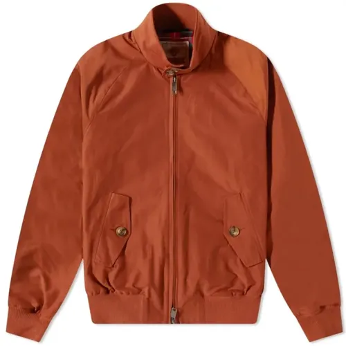 Bomber Jackets, male, , Size: XS Classic Harrington Jacket in Caramel - Baracuta - Modalova
