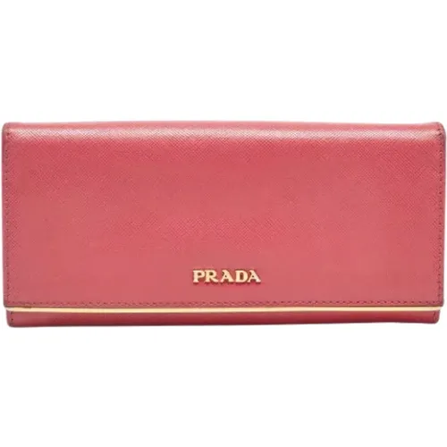 Pre-owned Leather wallets , female, Sizes: ONE SIZE - Prada Vintage - Modalova