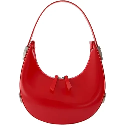 Rote Leder Mini Tasche mit Magnetverschluss - Osoi - Modalova