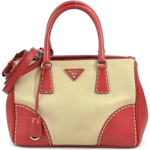 Pre-owned Tote Bags, female, , Size: ONE SIZE Pre-owned Canvas handbags - Prada Vintage - Modalova