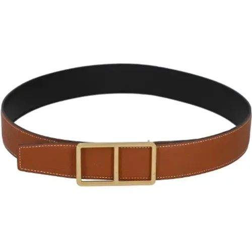 Pre-owned Belts, female, , Size: ONE SIZE Pre-owned Leather belts - Hermès Vintage - Modalova