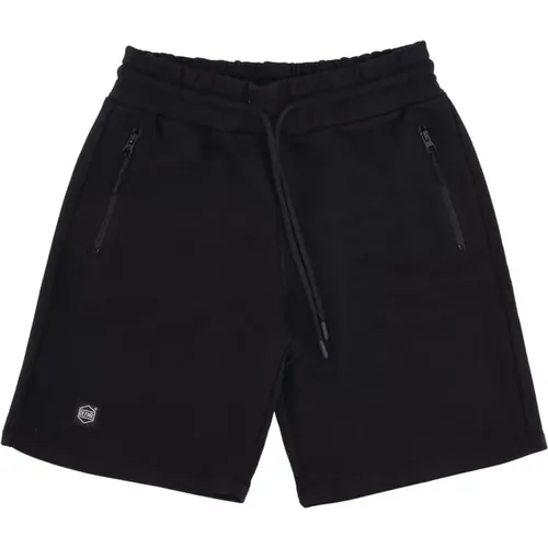 Schwarze Sweatpant Shorts mit Schriftzug - Dolly Noire - Modalova