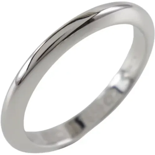 Pre-owned Platinum rings , female, Sizes: ONE SIZE - Cartier Vintage - Modalova