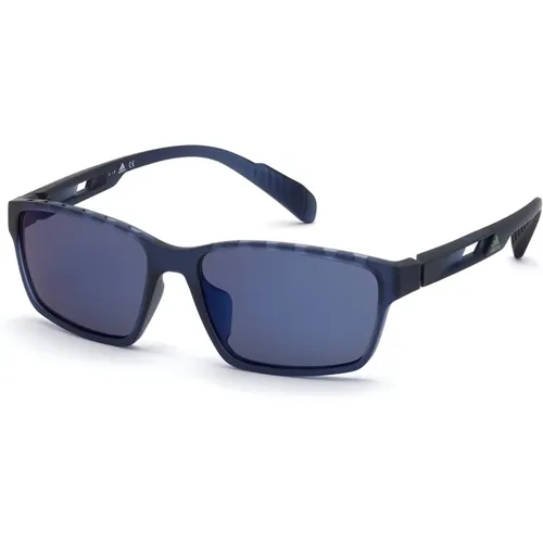 Blaue Linse Sonnenbrille Goldrahmen,Rauchspiegel Sonnenbrille Sp0024-02C - Adidas - Modalova