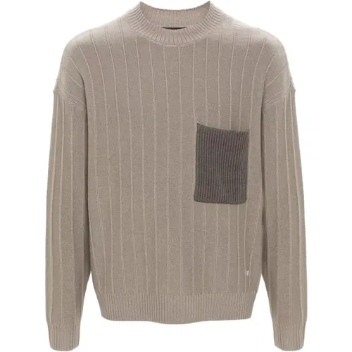 Stylish Mens Knitwear Collection , male, Sizes: XL - Emporio Armani - Modalova