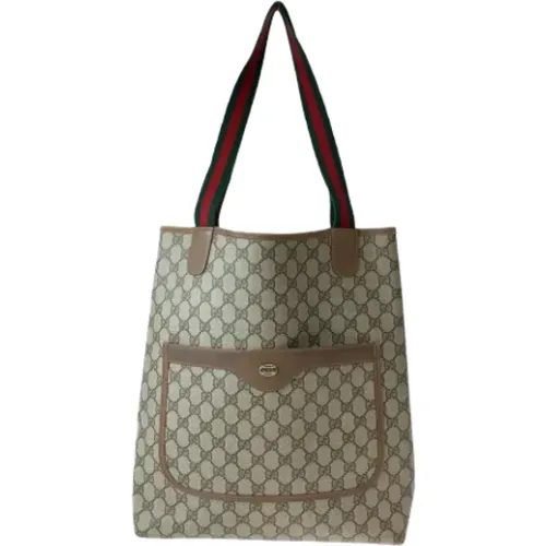 Pre-owned Tote Bags, female, , Size: ONE SIZE Pre-owned Canvas gucci-bags - Gucci Vintage - Modalova